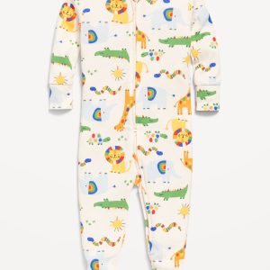 Snug-Fit 2 Way Zip Footed One-Piece for Baby