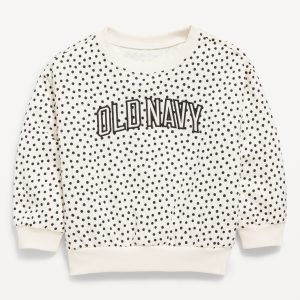 Printed Long-Sleeve Logo-Graphic Sweatshirt for Toddler Girls