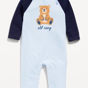 Long-Sleeve Logo-Graphic One-Piece for Baby