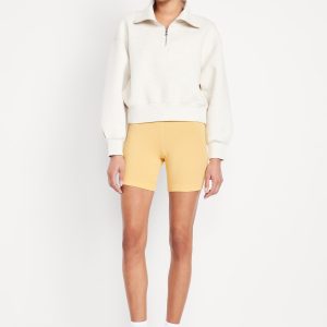 High-Waisted Jersey Biker Shorts -- 6-inch inseam