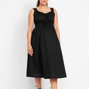 Maternity Sleeveless Fit & Flare Dress