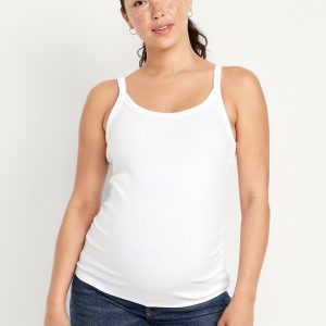 Maternity Ribbed Cami Tank Top