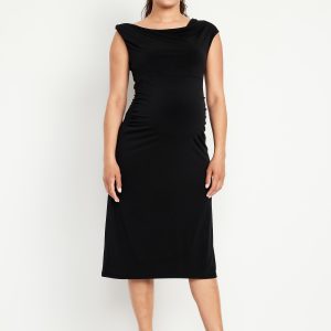 The Occasion by Old Navy Maternity Asymmetrical Shoulder Maxi Dress