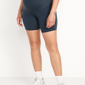 Maternity Full Panel StudioSmooth Biker Shorts -- 6-inch inseam