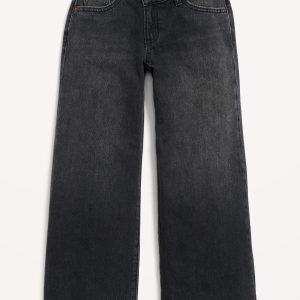 Super Baggy Wide-Leg Crossover Jeans for Girls