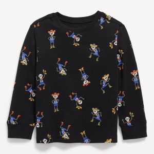 Printed Long-Sleeve T-Shirt for Toddler Boys