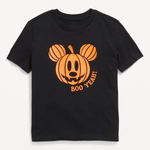 Disney© Pumpkin Mickey Mouse Gender-Neutral Graphic T-Shirt for Kids