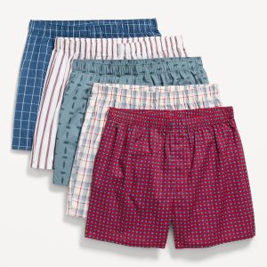 5-Pack Soft-Washed Boxer Shorts -- 3.75-inch inseam
