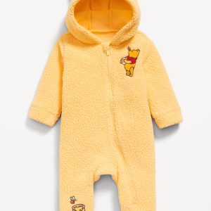Disney© Winnie the Pooh Sherpa Hooded One-Piece for Baby