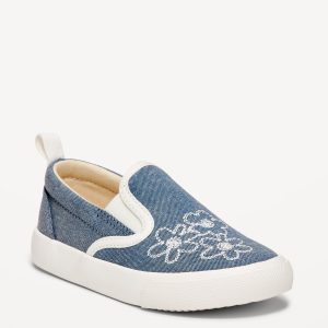 Canvas Slip-On Sneakers for Toddler Girls