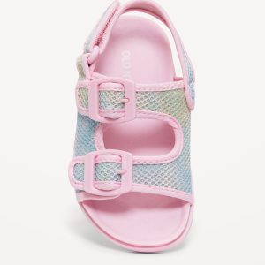 Mesh Double-Strap Sandals for Toddler Girls