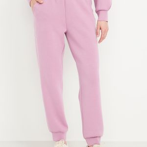 High-Waisted Bounce Fleece Jogger Sweatpants