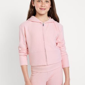 CozePlush 2-Way-Zip Hoodie for Girls