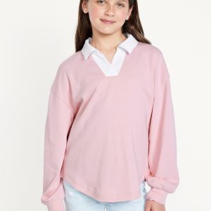 Oversized Rugby Polo Shirt for Girls