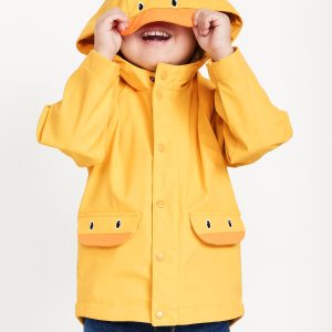 Water-Resistant Unisex Critter Hooded Jacket for Toddler