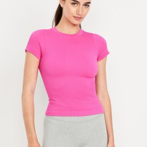 Exhale Seamless Fitted Rib T-Shirt