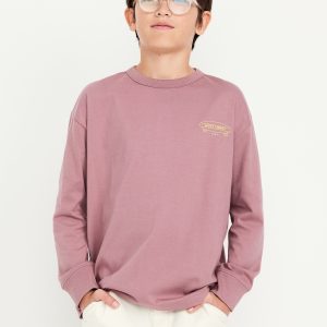 Oversized Long-Sleeve Graphic T-Shirt for Boys