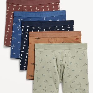 5-Pack Soft-Washed Boxer Briefs -- 6.25-inch inseam