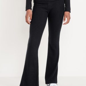 CozePlush Foldover Flare Leggings for Girls