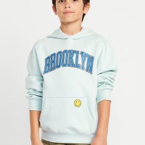 Favorite Fleece Oversized Graphic Fleece Pullover Hoodie for Boys
