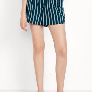 Poplin Boxer Pajama Shorts
