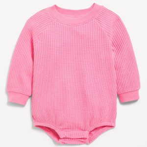 Long-Sleeve Fleece One-Piece Romper for Baby