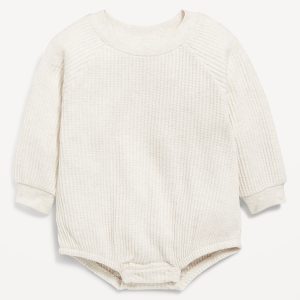 Long-Sleeve Fleece One-Piece Romper for Baby