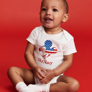 Old Navy x Disney© Mickey Mouse Flag Logo-Graphic Bodysuit for Baby