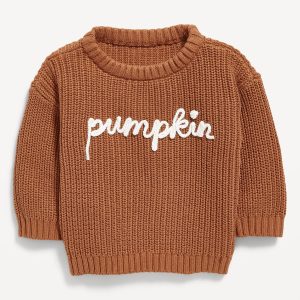 Loose Shaker-Stitch Sweater for Baby