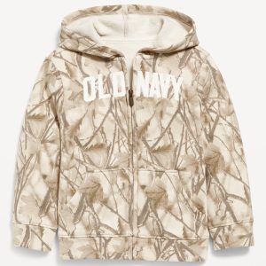 Unisex Logo-Graphic Zip Hoodie for Toddler