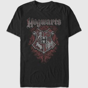 Harry Potter Grunge Crest Graphic T-shirt