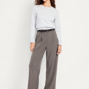 Extra High-Waisted Taylor Wide-Leg Trouser Pants
