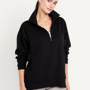 Dynamic Fleece Half-Zip Tunic Sweatshirt