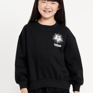 Wednesdayâ„¢ Oversized Graphic Tunic Sweatshirt for Girls