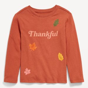 Long-Sleeve Unisex Graphic T-Shirt for Toddler