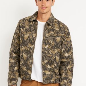 Printed Canvas Barn Jacket