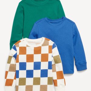 Long-Sleeve T-Shirt 3-Pack for Toddler Boys