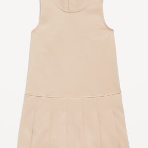 Sleeveless School Uniform Ponte-Knit Dress for Girls