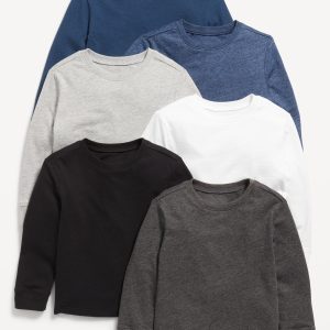 Long-Sleeve T-Shirt 6-Pack for Toddler Boys