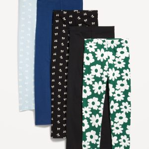 Full-Length Leggings 5-Pack for Girls