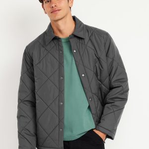 Water-Resistant Quilted Jacket
