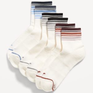 Athletic Quarter Crew Sock 3-Pack for Women