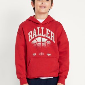 Favorite Fleece Oversized Graphic Fleece Pullover Hoodie for Boys