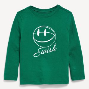 Long-Sleeve Unisex Graphic T-Shirt for Toddler