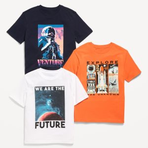 Short-Sleeve Graphic T-Shirt 3-Pack for Boys