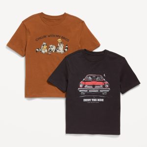 Short-Sleeve Graphic T-Shirt 2-Pack for Boys