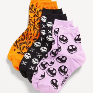 Disney© 3-Pack Novelty Quarter Crew Socks for Women