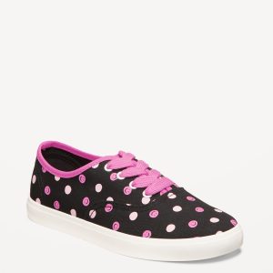 Canvas Lace-Up Sneakers for Girls
