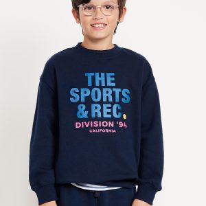 Favorite Fleece Oversized Graphic Fleece Sweatshirt for Boys