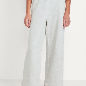 Baggy Fleece Straight-Leg Sweatpants for Girls